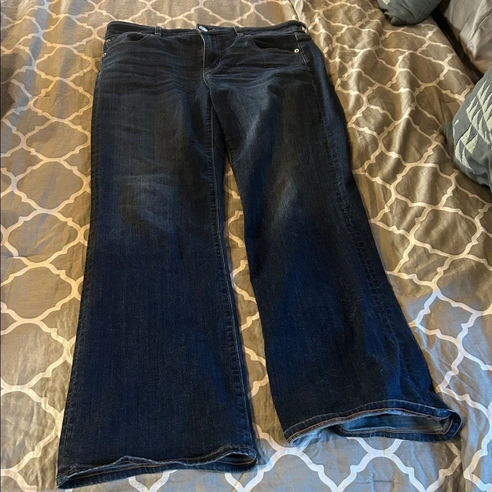 American Eagle Outfitters Deep Blue Boyfriend Jeans - Picture 1 of 5